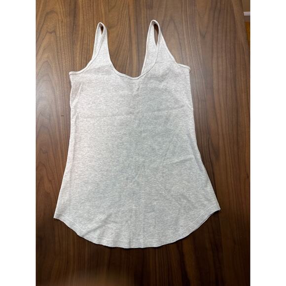 Lululemon compression stretch fit tank top light gray size 8 ￼ - Picture 1 of 6